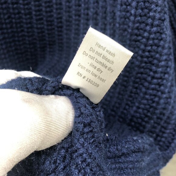 La Ligne Toujours Cashmere Sweater Womens XL Navy Blue Crewneck Relaxed - Picture 8 of 10